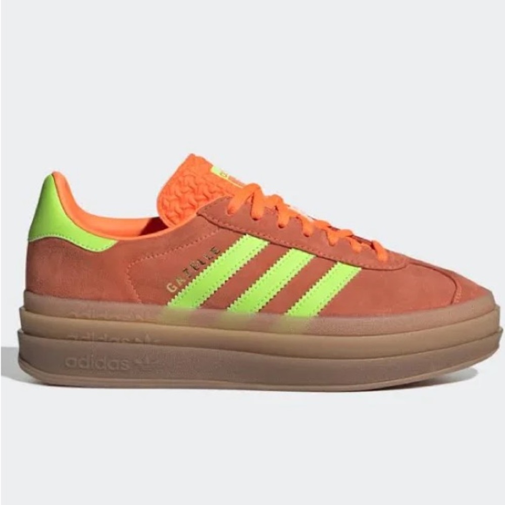 Adidas Gazelle Bold Womens Solar Orange Solar Green